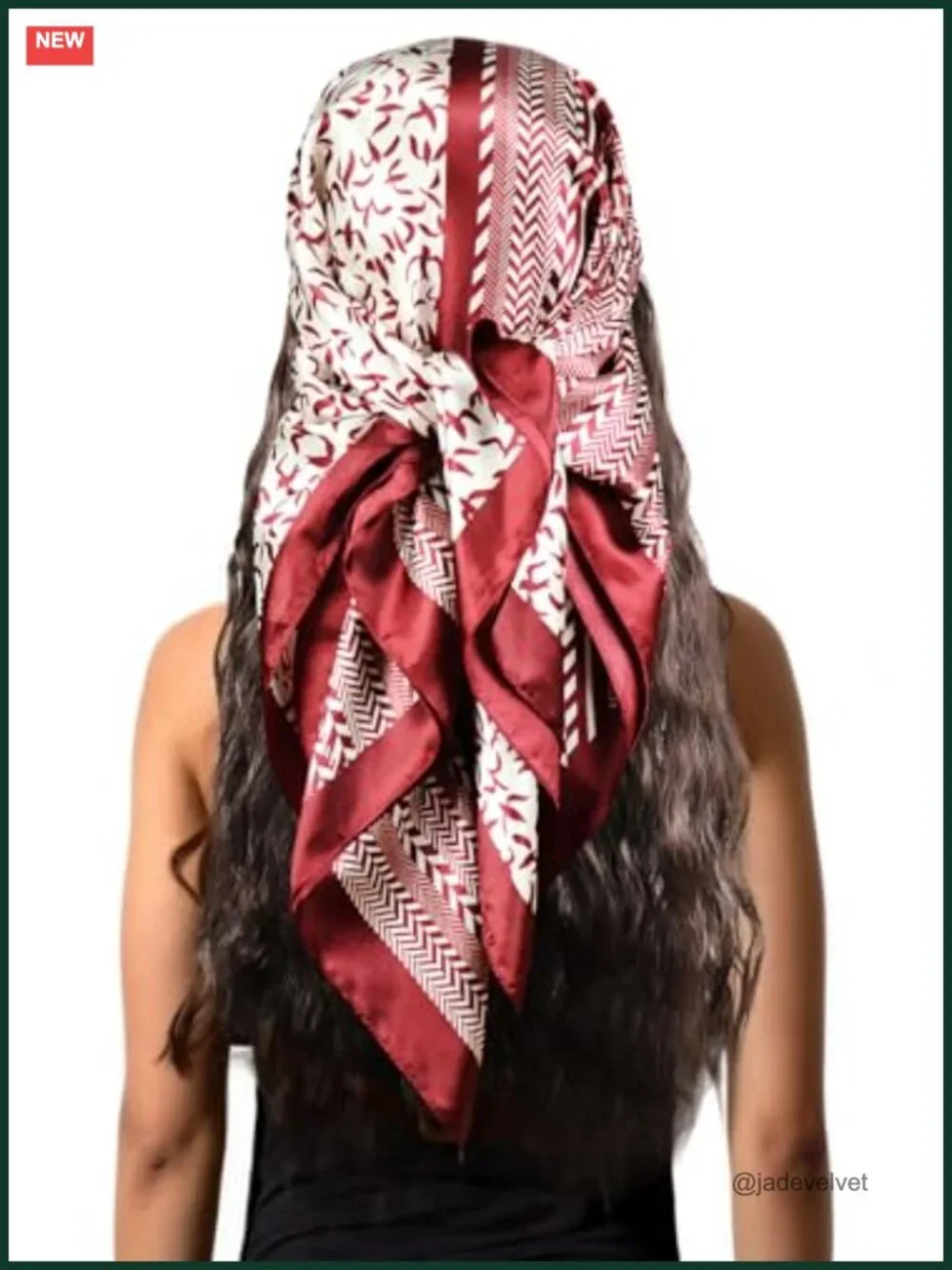 Satin Head Scarf for Women Silk Like Hair Wrap 35x35 Square Bandana